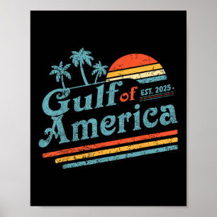 Póster Golfo De Vintage Retro De Estados Unidos 2025