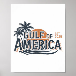 Póster Golfo De Vintage Retro De Estados Unidos 2025