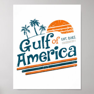 Póster Golfo De Vintage Retro De Estados Unidos 2025