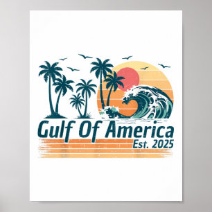 Póster Golfo De Vintage Retro De Estados Unidos 2025
