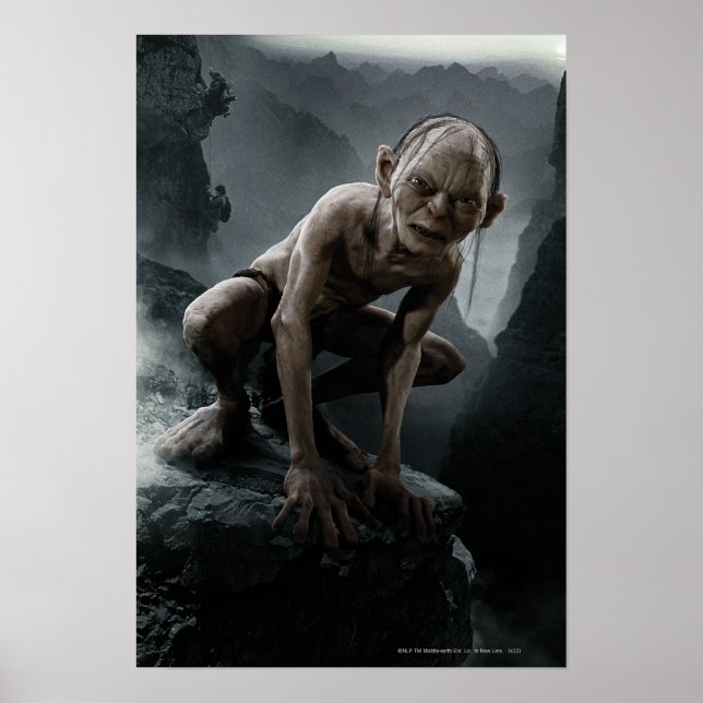 Póster GOLLUM™ en una roca (Frente)