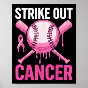 Póster Golpear el Cáncer Conciencia del Cáncer de Mama Bé