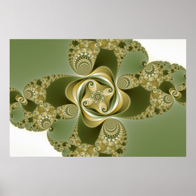 Póster Golpear esto - Fractal (Frente)