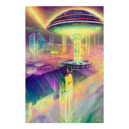 Póster Golpearon al planeta en primer aterrizaje