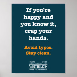 Póster Golpee sus manos