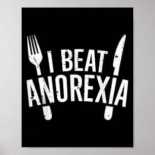 Póster Golpeo a Anorexia Conciencia Graciosa, Pequeña