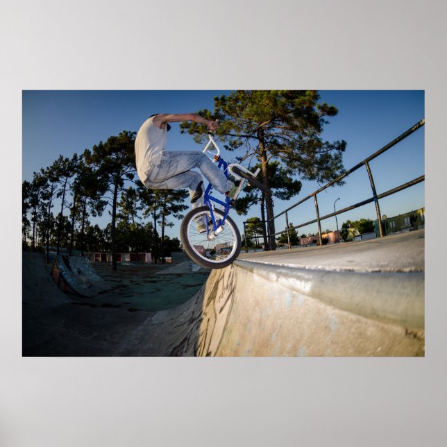 Póster Golpeo de salto de bicicleta BMX (Frente)