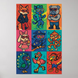 Póster Golpes y bestias