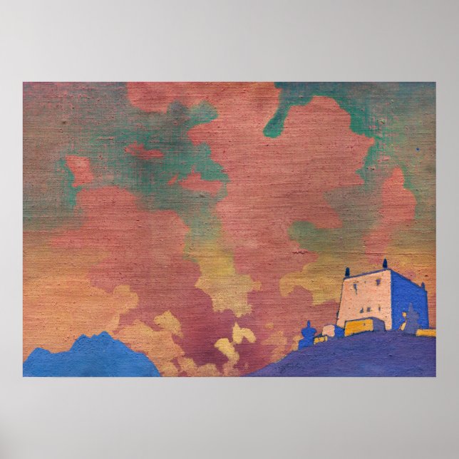 Póster Gompa por Nicholas Roerich (Frente)
