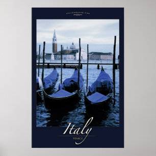 Póster Gondoales de Venecia