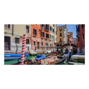 Póster Góndola tradicional de Venecia