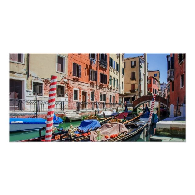 Póster Góndola tradicional de Venecia (Anverso)
