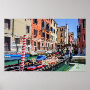 Póster Góndola tradicional de Venecia