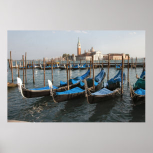 Póster Góndolas de Venecia