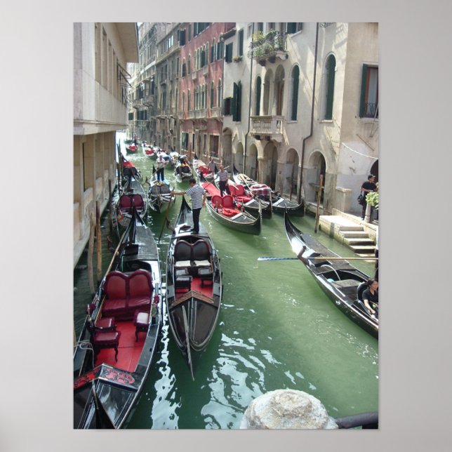 Póster Góndolas de Venecia Italia (Frente)