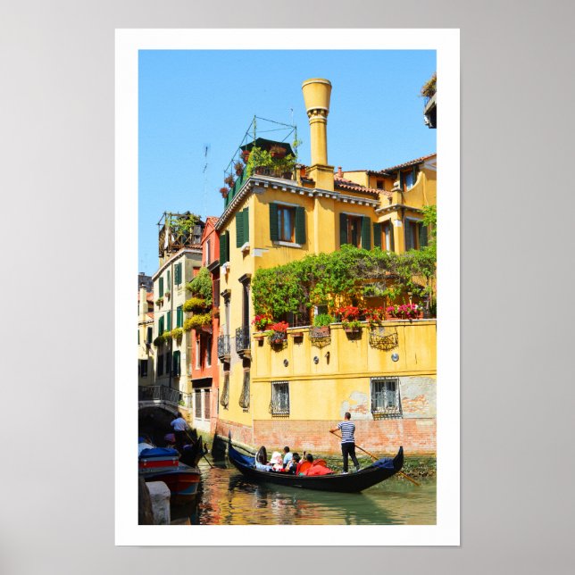 Póster Góndolas en Venecia (Frente)
