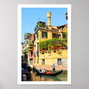 Póster Góndolas en Venecia