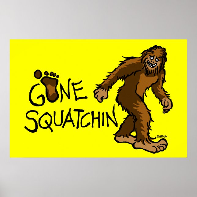 Póster Gone Squatchin (Frente)