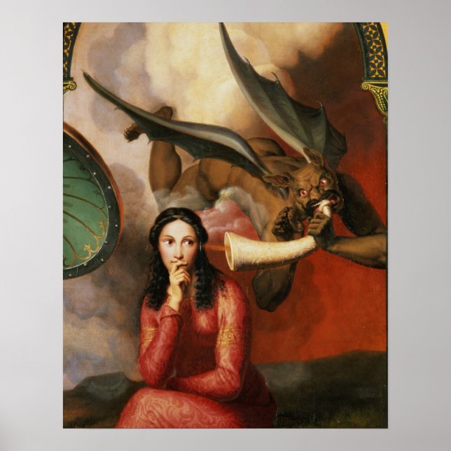 Póster Good and Evil: the Devil Tempting a Young Woman, 1 (Frente)