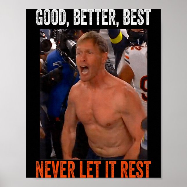 Póster Good Better Never Let It Rest Ben Johnson  (Frente)
