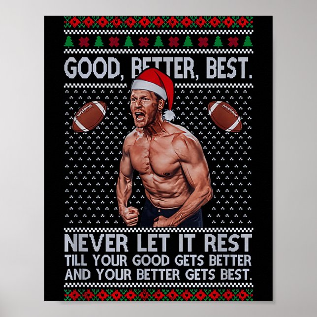 Póster Good Better Never Let It Rest Xmas Ben Johnson  (Frente)