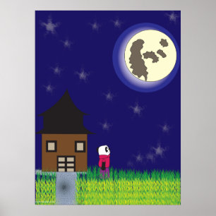 Póster Good night Panda Poster