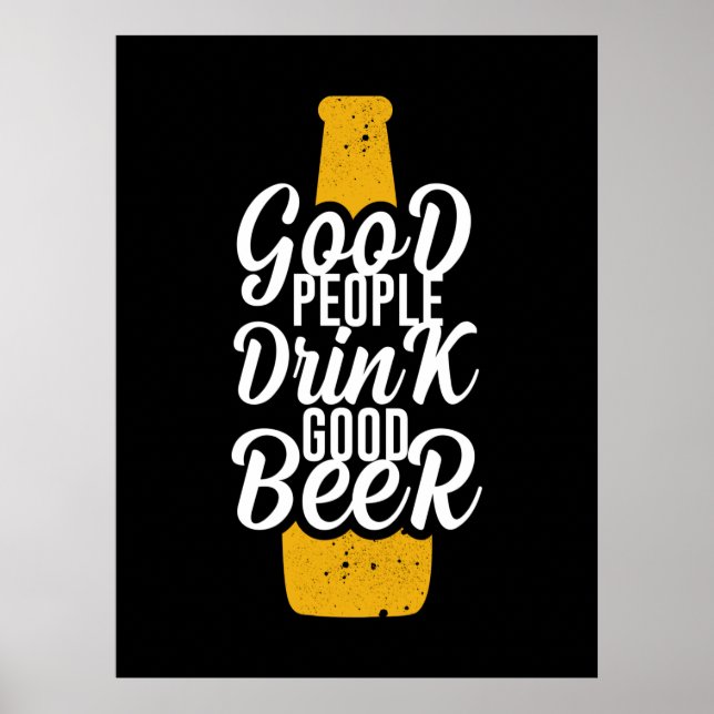 Póster Good People Drink Good Beer (Frente)