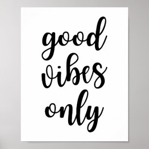 Póster Good Vibes Only Poster