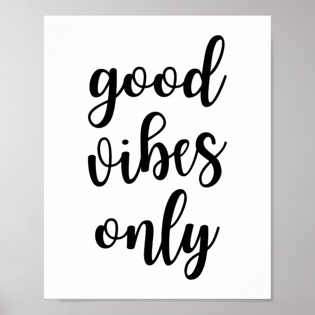 Póster Good Vibes Only Poster (Frente)