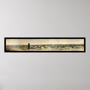 Póster Goodland, foto panorámica 1907 de Kansas