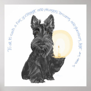 Póster Goodnight Scottish Terrier