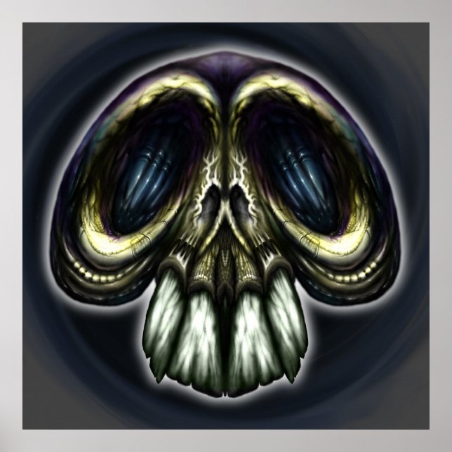 Póster Goofy Ornate Skull (Frente)