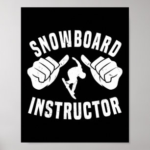 Póster Gool Snowboard Instructor Set para Snowboard Menos