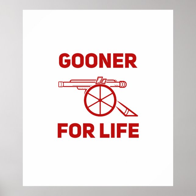 Póster Gooner For Life Arsenal (Frente)