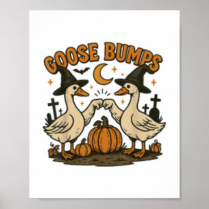Póster Goose Bump Goosebump Funny Geese Fist Bump Hallo
