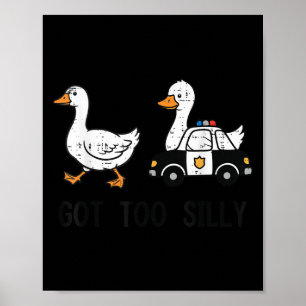 Póster Goose Tiene Demasiado Silly Lice Car Funny Hombres