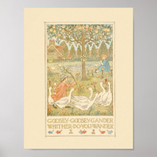 Póster Goosey Goosey Gander