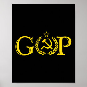 Póster Gop Anti Trump _ Republicano Ruso _ Político