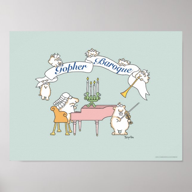 Póster GOPHER BAROQUE poster por Sandra Boynton (Frente)