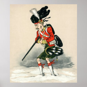 Póster Gordon Highlander Soldier