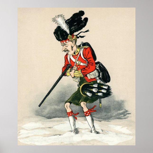 Póster Gordon Highlander Soldier (Frente)