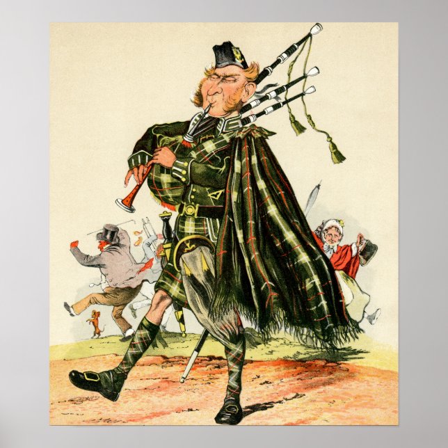 Póster Gordon Highlanders - Piper (Frente)