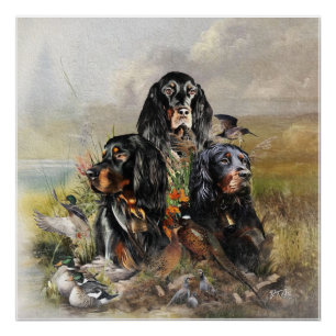 Póster Gordon Setters , Pasión por las Aves , Arte