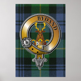 Póster Gordon Tartan & Badge