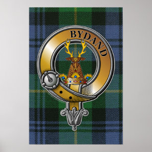 Póster Gordon Tartan & Badge