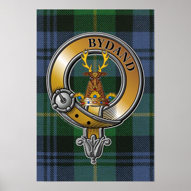 Póster Gordon Tartan & Badge (Frente)