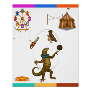 Póster Gordy, malabarista de goanna