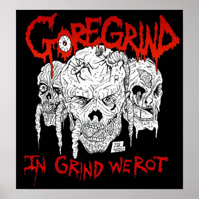Póster Goregrind - En Grind We Rot (Frente)