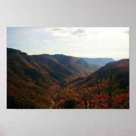 Póster Gorge de Linville en otoño, Carolina del Norte