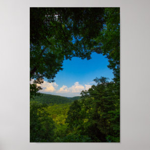 Póster Gorge mohicano, Parque Estatal Mohican, Ohio